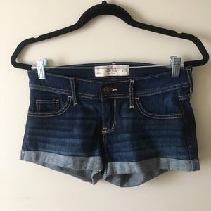 Hollister dark-wash shorts